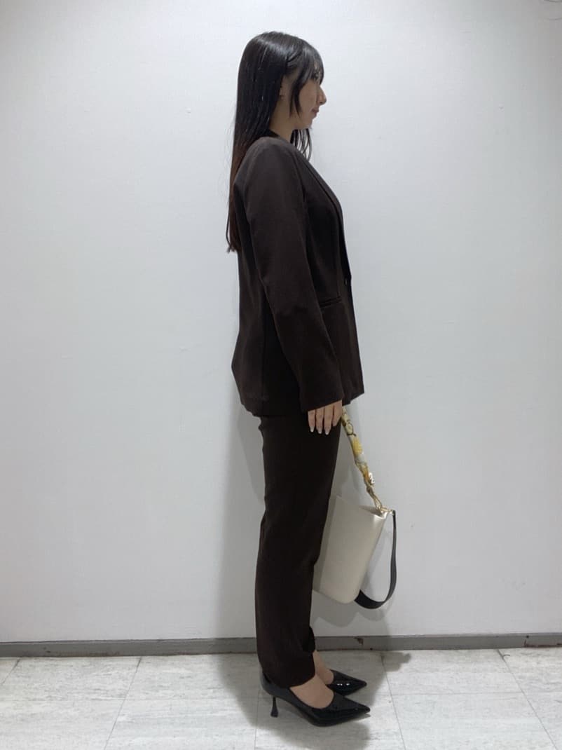 meiさんの「INDIVI｜【洗える／UVケア／麻調】シングルジャケット」を使ったコーディネート