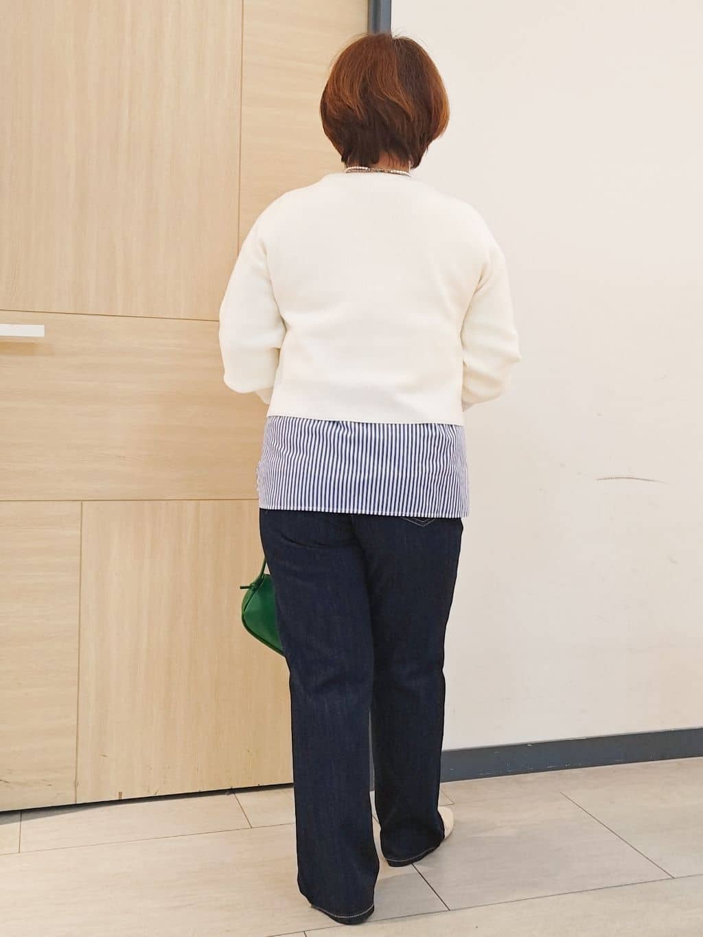 むぅポンさんの「grove｜毎日着たくなる、もちもち畦編みニット」を使ったコーディネート