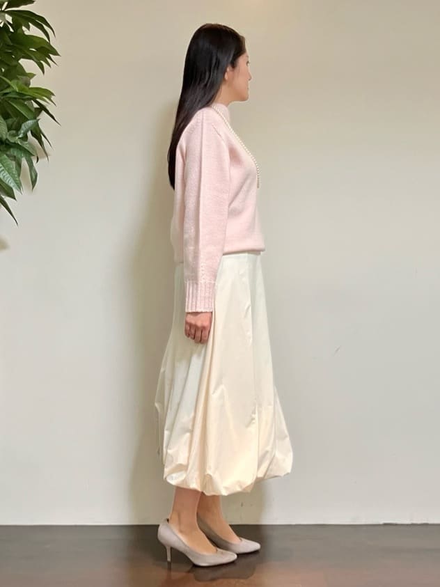 カレンさんの「UNTITLED｜【洗える】スポンディッシュ ボトルネックニット」を使ったコーディネート