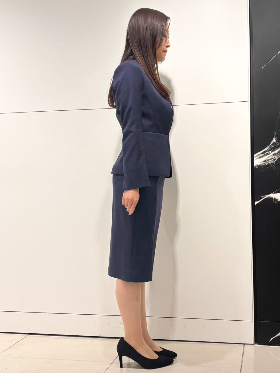 シオンさんの「COUP DE CHANCE｜【手洗い可／日本製】カラーレスジャケット」を使ったコーディネート