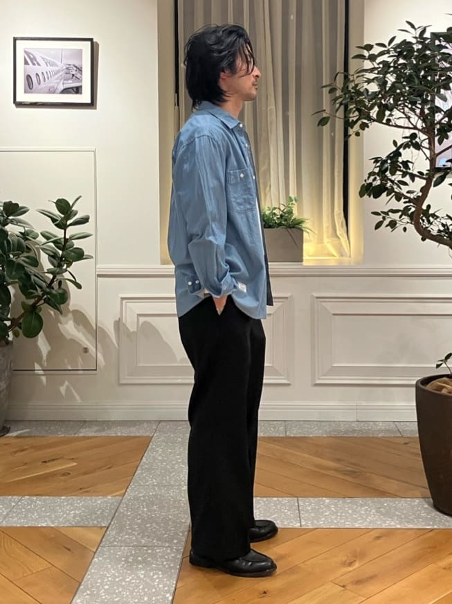 junyaさんの「DRESSTERIOR｜ユーズドデニムシャツ」を使ったコーディネート