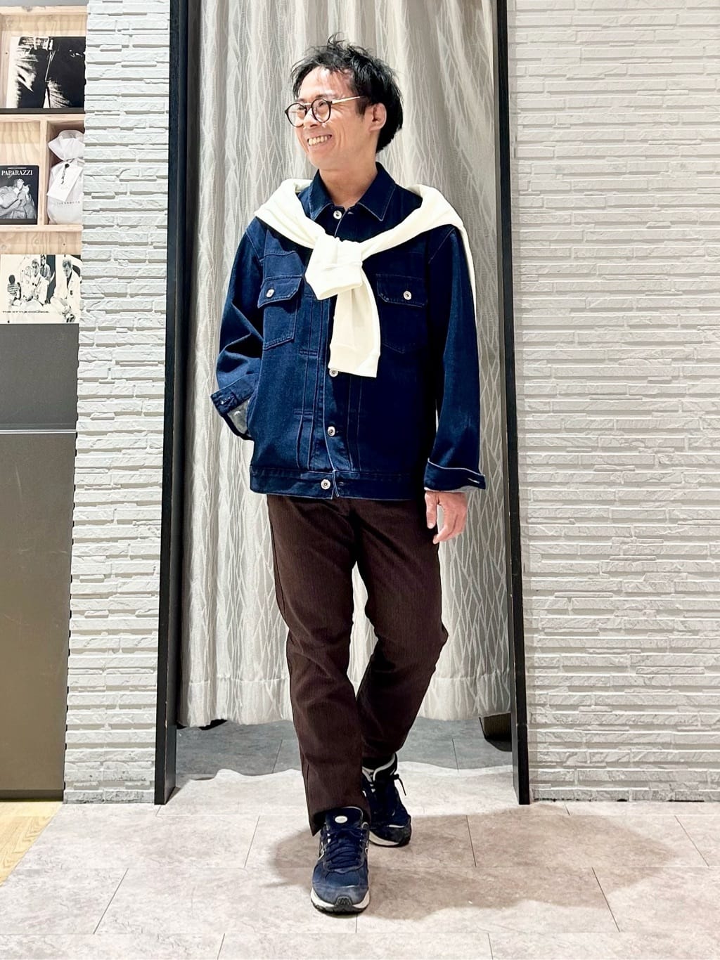 KENJI Iさんの「THE SHOP TK｜【大人にも取り入れやすい】デニムジャケット セットアップ可/洗濯機OK」を使ったコーディネート