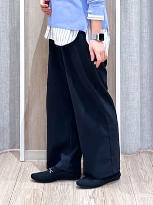 naoさんの「grove｜高評価！【洗濯機OK】ベーシックニット【毛玉軽減】」を使ったコーディネート