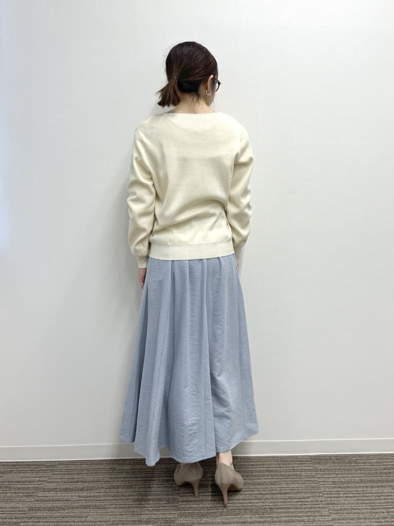 saoriさんの「【洗濯機OK】花粉防止Vネックニット」を使ったコーディネート
