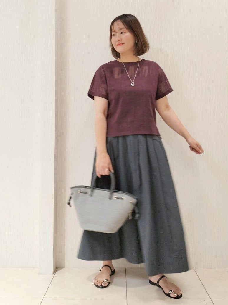 naokoさんの「UNTITLED｜【短丈/日本製】カラミ風メッシュ ノーカラージャケット」を使ったコーディネート