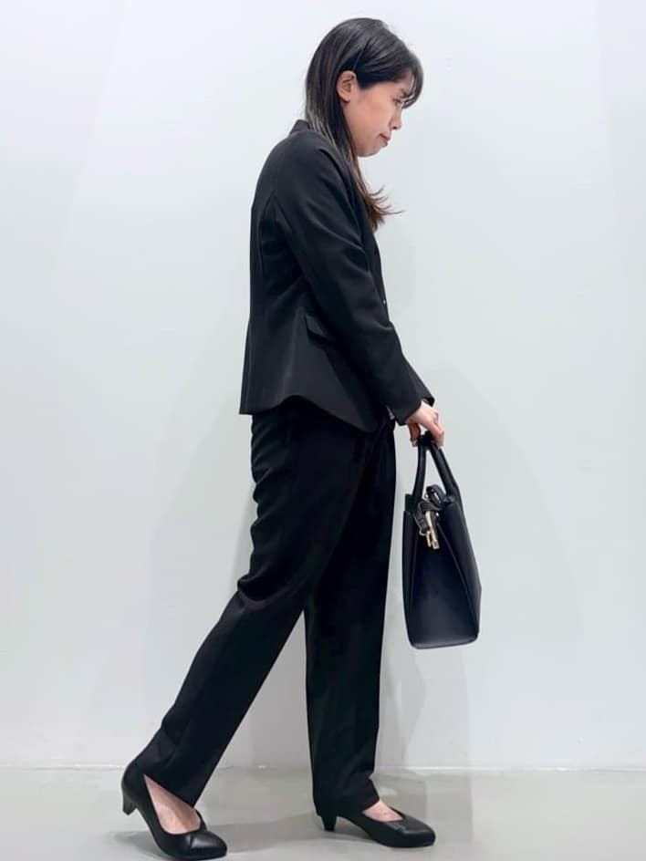 ＷＡさんの「grove｜【マシンウォッシュ／防シワ/SS-3L】ストレッチノーカラージャケット」を使ったコーディネート