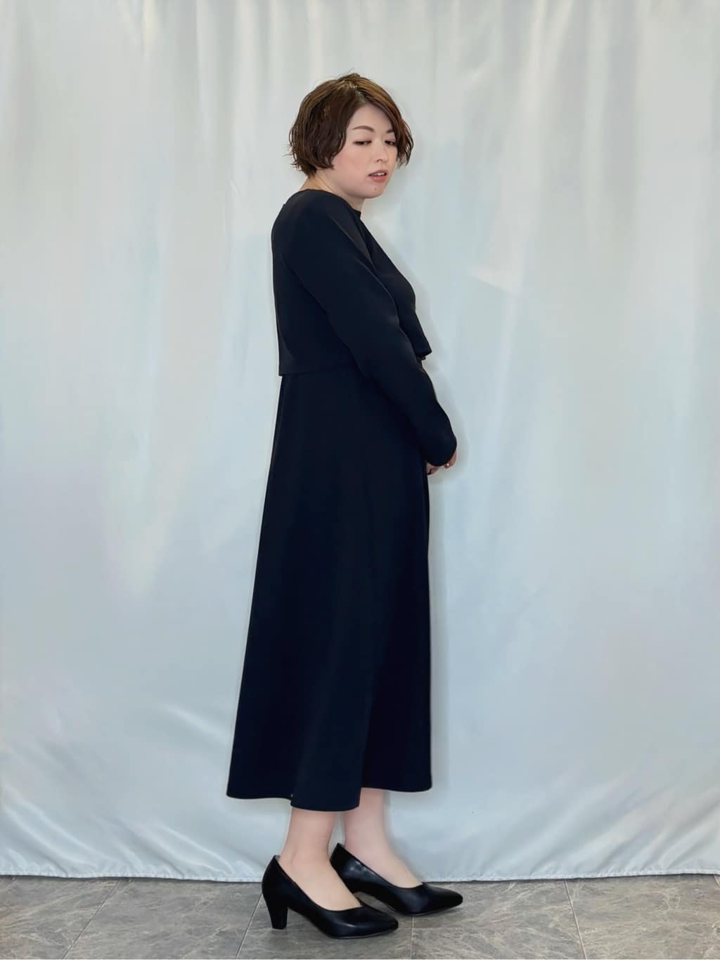 たみさんの「SHOO･LA･RUE｜【S-3L】オンとオフで印象が変わる ライトツイードジャケット」を使ったコーディネート