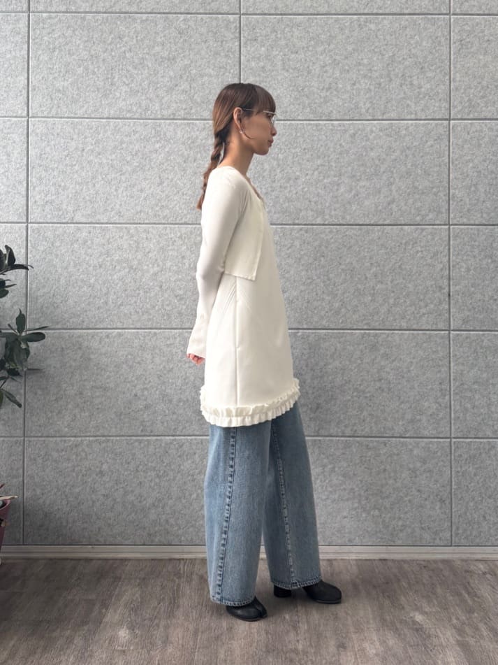 designer yukaさんの「CODE A｜【Re】stretch hook cardigan」を使ったコーディネート