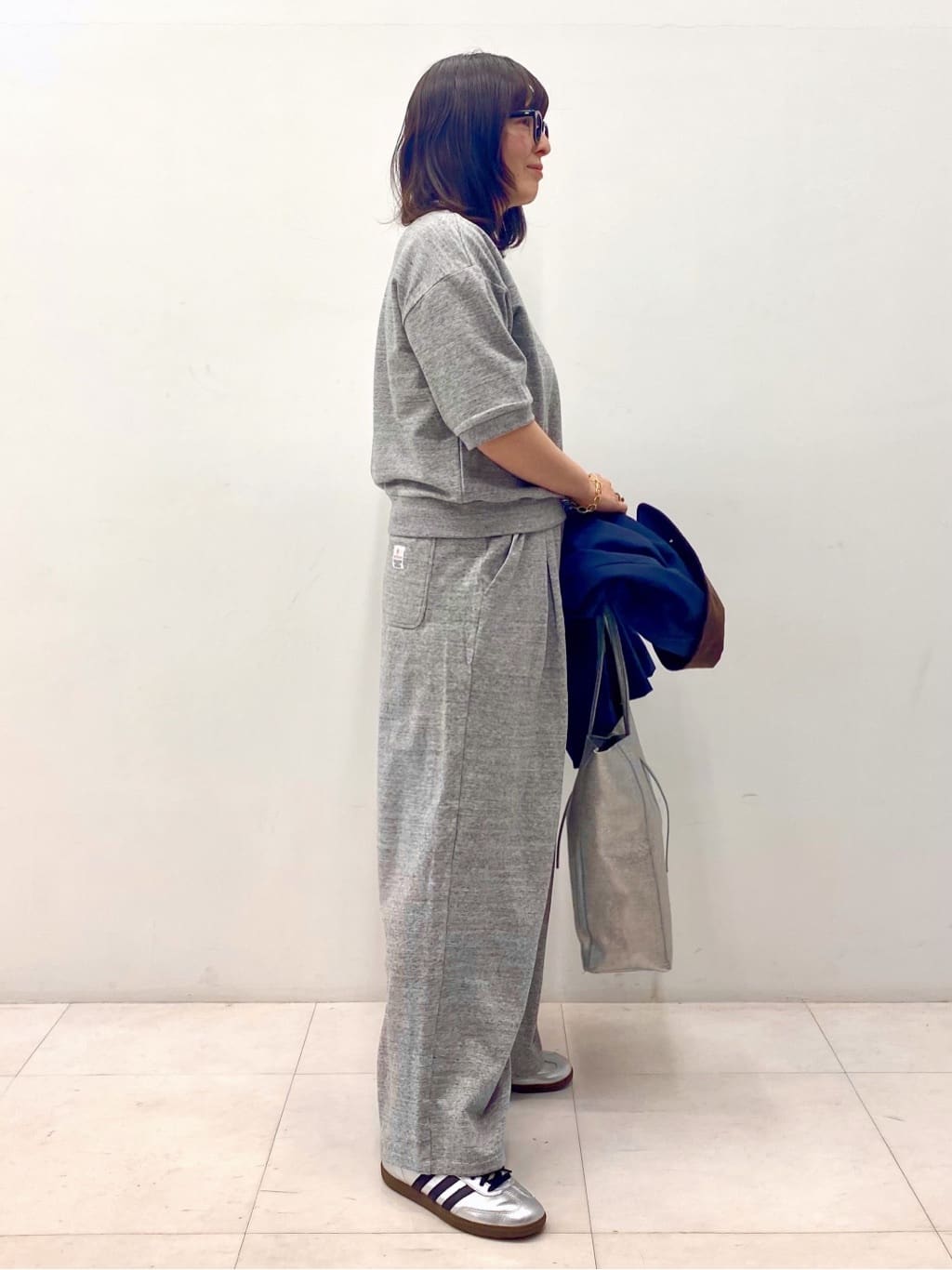 Sawaguchiさんの「DRESSTERIOR｜【セットアップ可/ウォッシャブル】ストレッチ裏毛ハーフスリーブプルオーバー」を使ったコーディネート