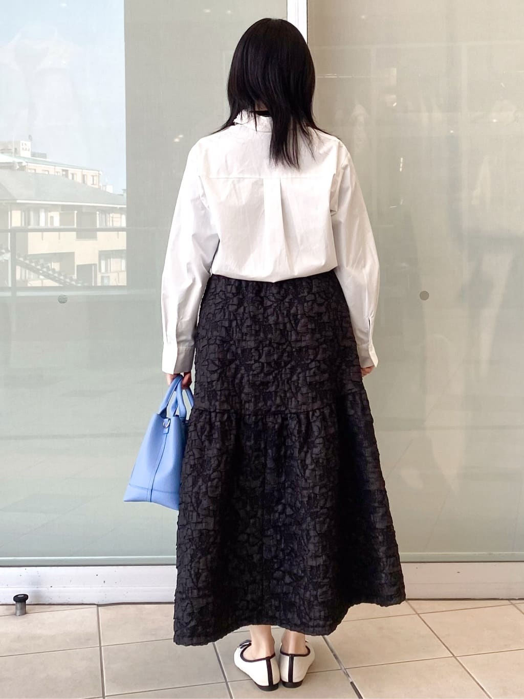 Jeanさんの「OPAQUE.CLIP｜襟チュールシャツ【洗濯機OK】」を使ったコーディネート
