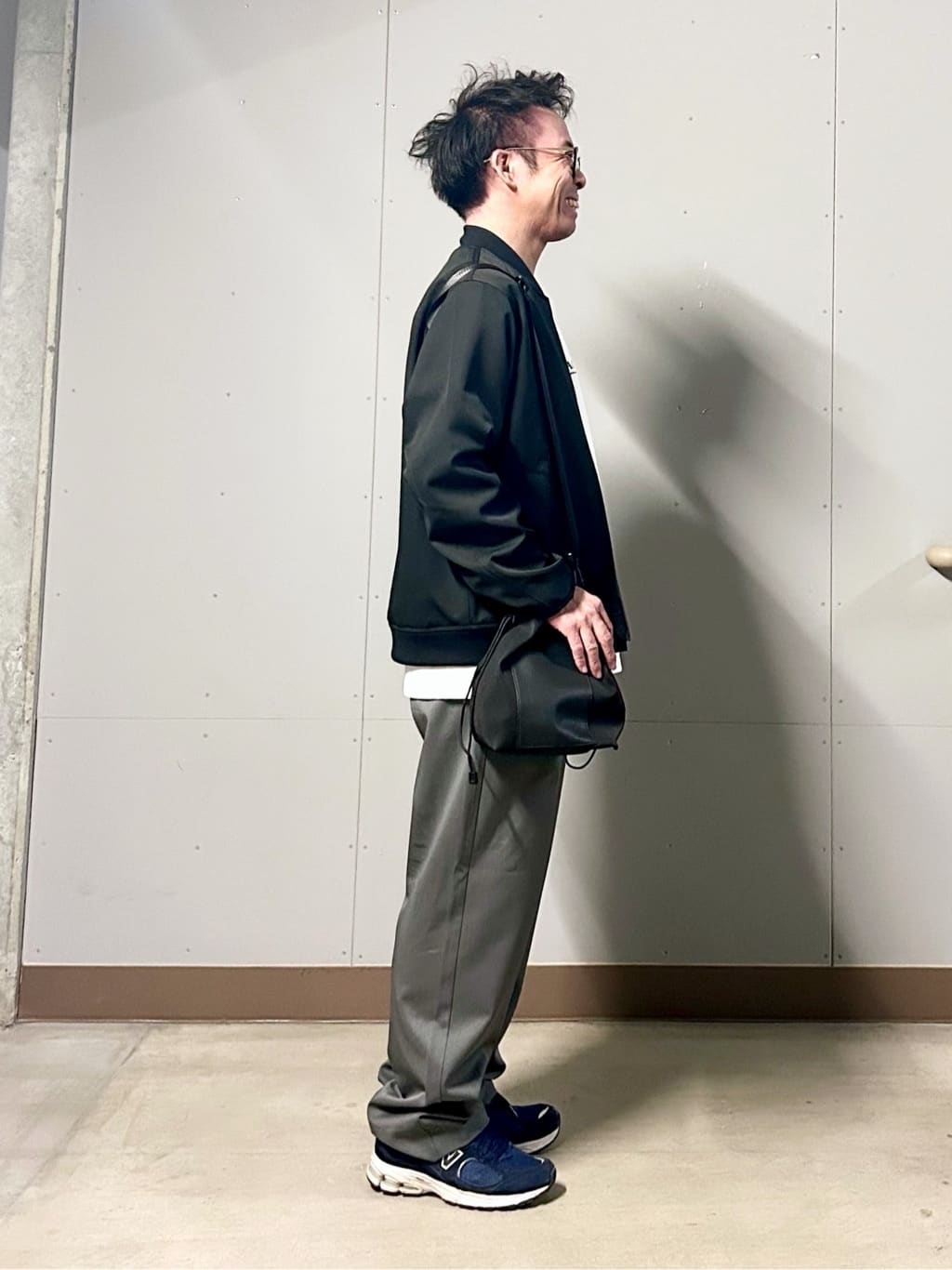 KENJI Iさんの「THE SHOP TK｜FLEX LINE ストレッチリブブルゾン　ストレッチ/防シワ/マシンウォッシャブル/セットアップ可」を使ったコーディネート