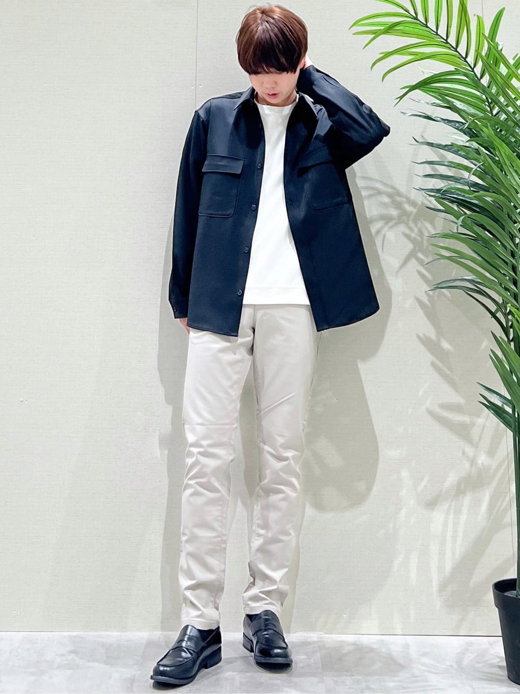 SHI-MAさんの「THE SHOP TK｜FLEX LINE  カバーオール　ストレッチ/防シワ/マシンウォッシャブル/セットアップ可」を使ったコーディネート