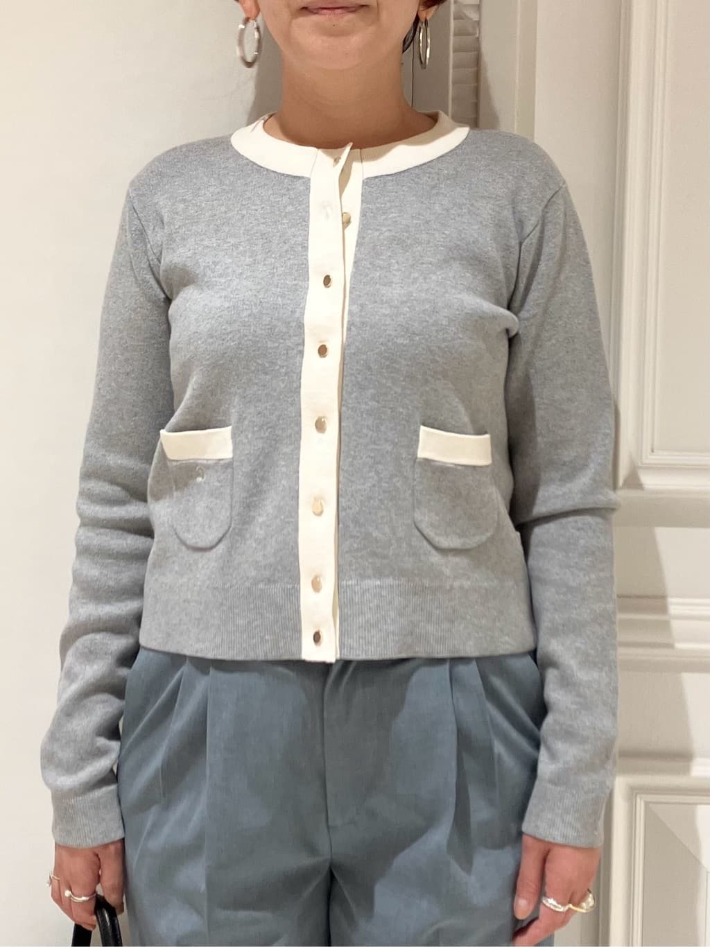 TAJIさんの「DRESSTERIOR｜◆ウォッシャブル コットンカシミヤ コンビカーデ」を使ったコーディネート