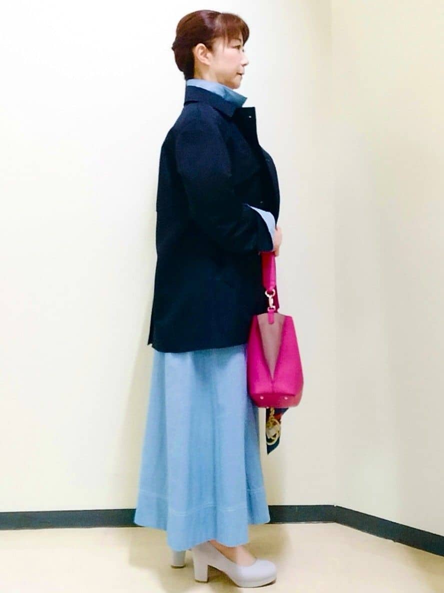 花さんの「Reflect｜【羽織にも◎】ダンガリーシャツ」を使ったコーディネート