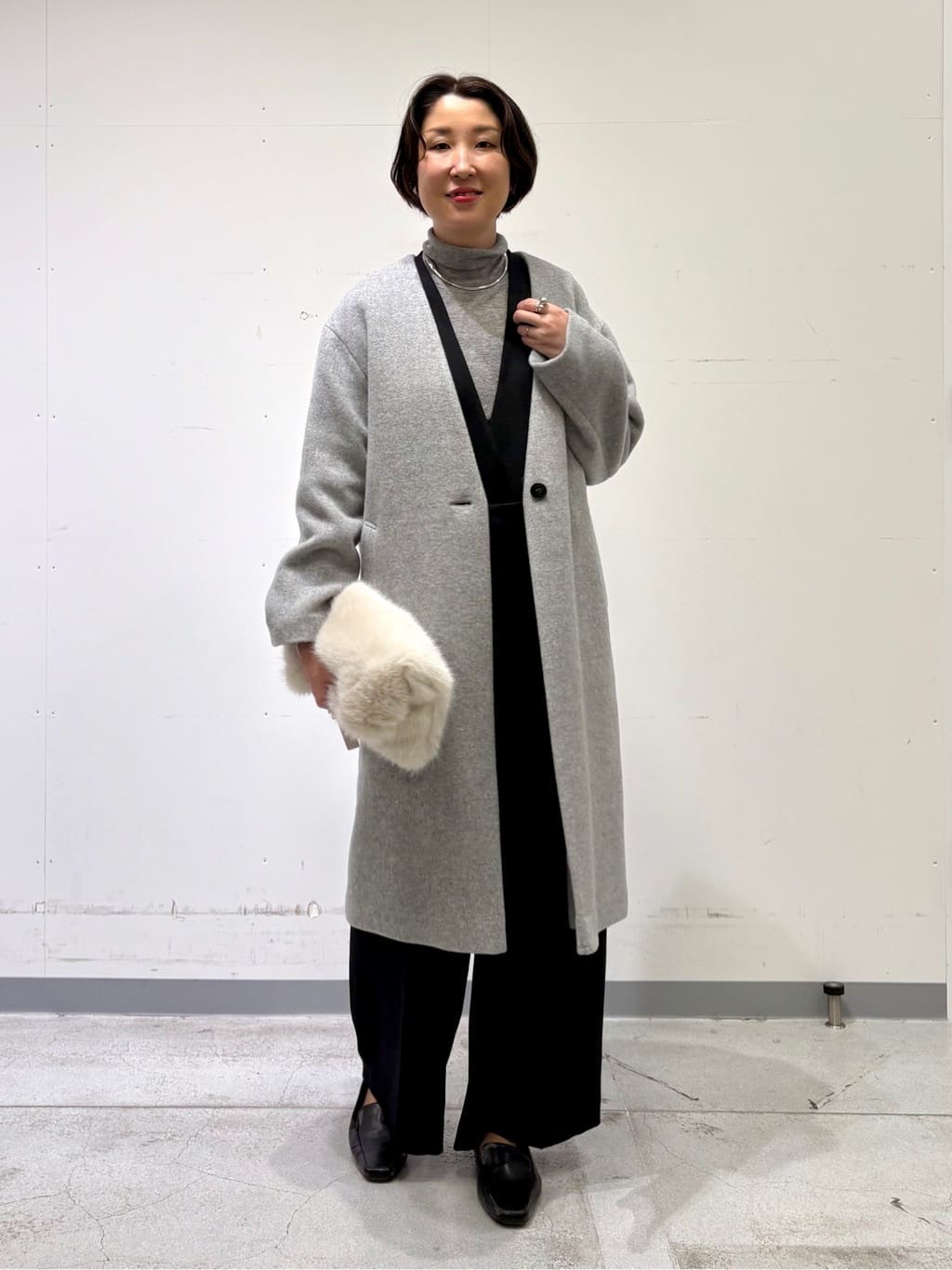 yuriさんの「INDIVI｜【トレンド／スタイルアップ】ストレッチコンビネゾン」を使ったコーディネート
