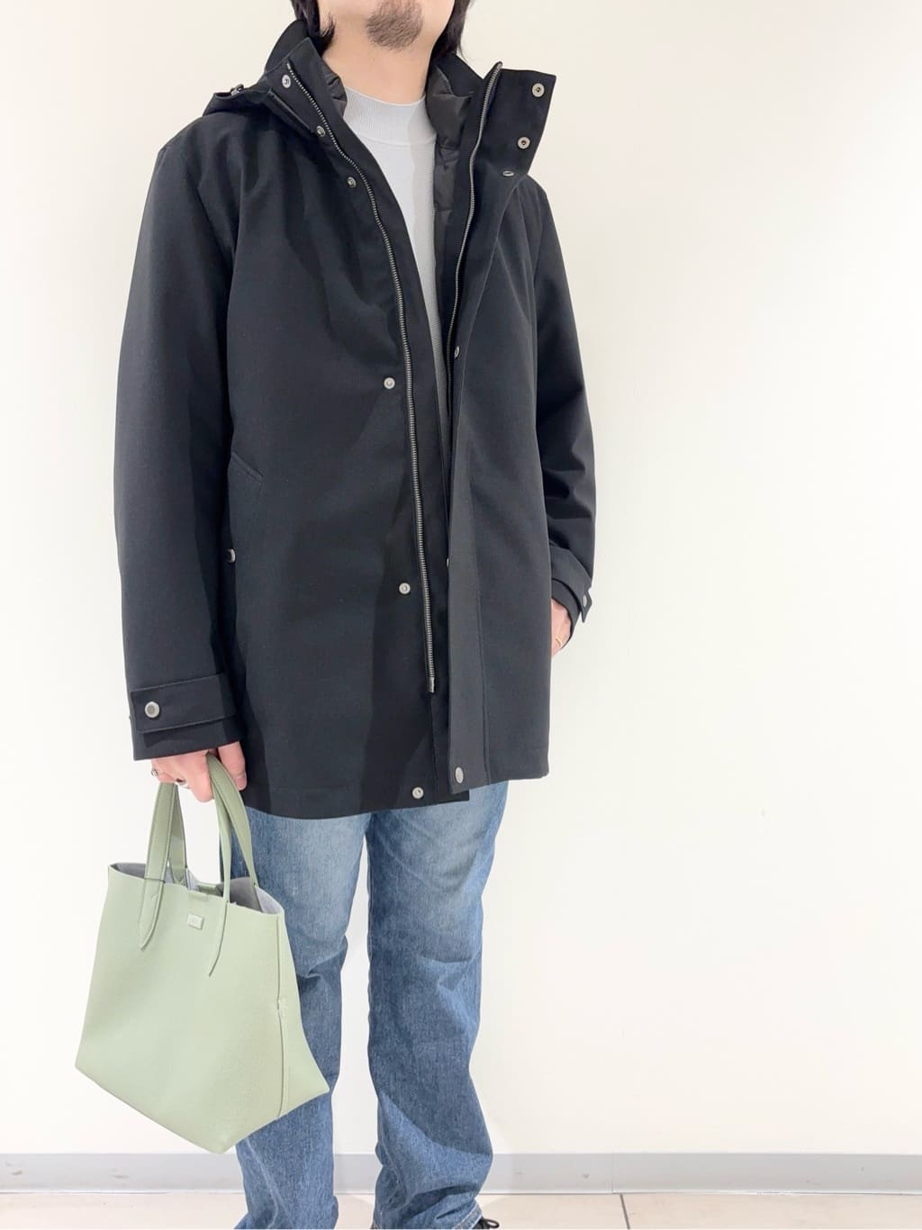 及川さんの「TAKEO KIKUCHI｜【3WAY】ドビー ダウンライナー付ブルゾン」を使ったコーディネート