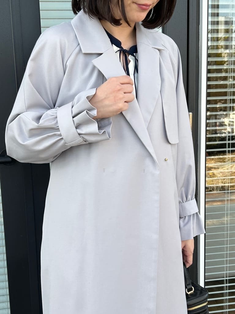 shinoさんの「Couture brooch｜【撥水・ハレの日・通勤】ロングトレンチコート」を使ったコーディネート