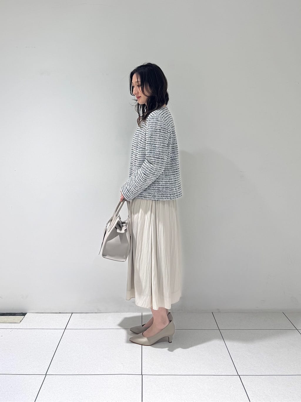 そんさんの「INDIVI｜【洗える】ギャザーフレアワンピース」を使ったコーディネート