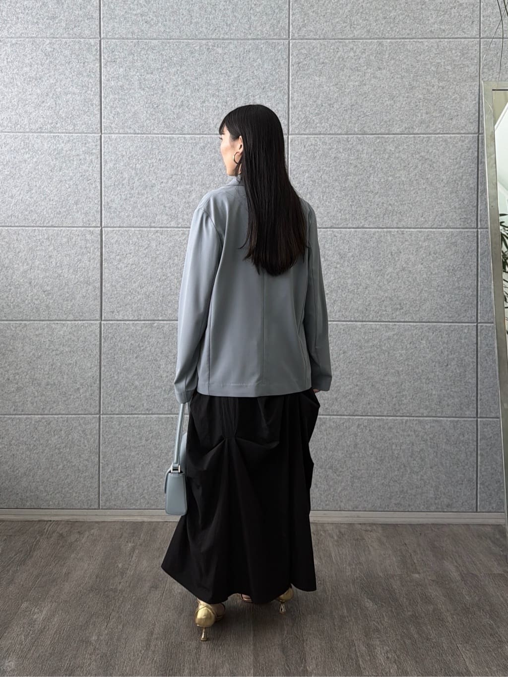 rinaさんの「INDIVI｜Comfy SET UP｜ダブルブレストイージージャケット【セットアップ対応／通勤／カセット服／接触」を使ったコーディネート