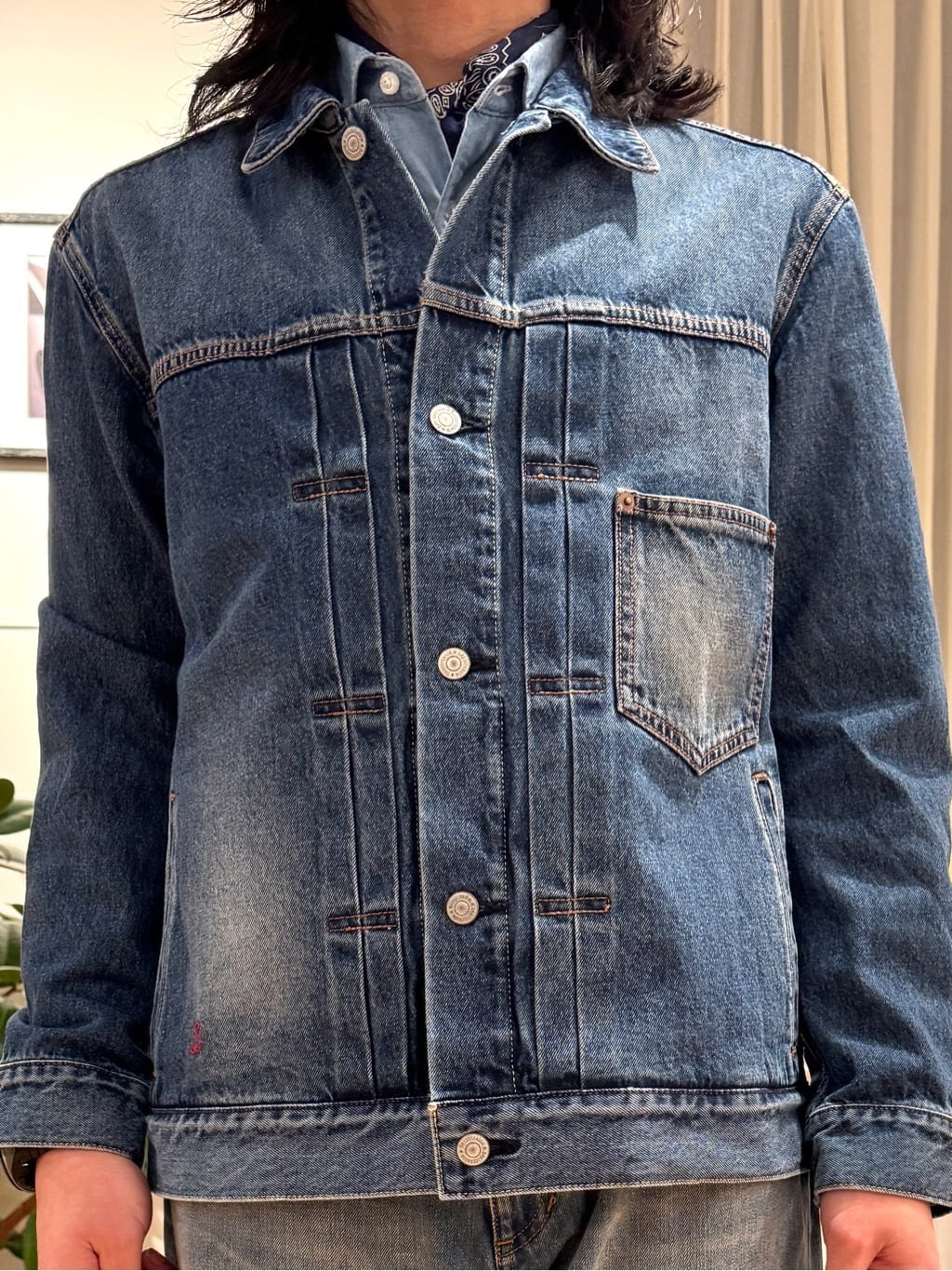 kawarataniさんの「DRESSTERIOR｜◆ファーストモデル ユーズドデニムGジャン」を使ったコーディネート