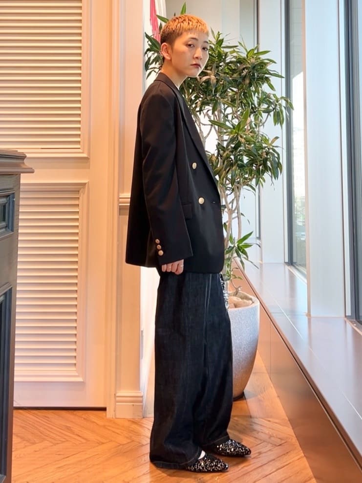 OCHIAIさんの「DRESSTERIOR｜コンフォート ダブルブレザー」を使ったコーディネート