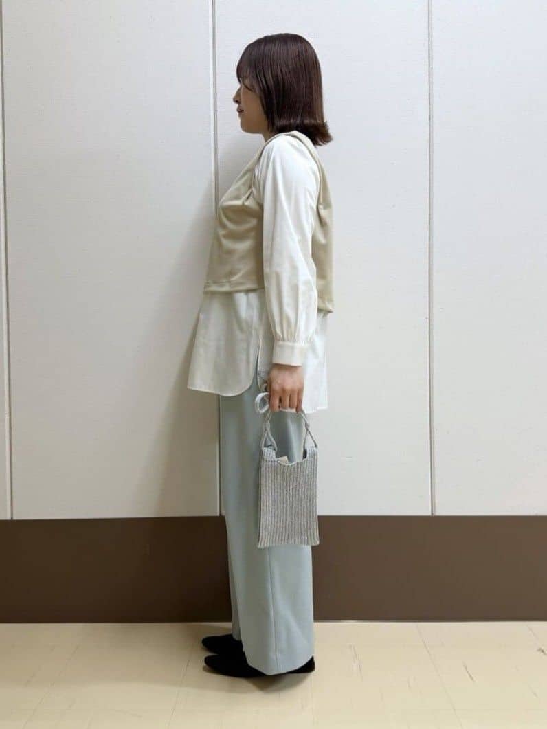 Rikoさんの「INDIVI｜【洗える／UVケア】レイヤード風デザイントップス」を使ったコーディネート