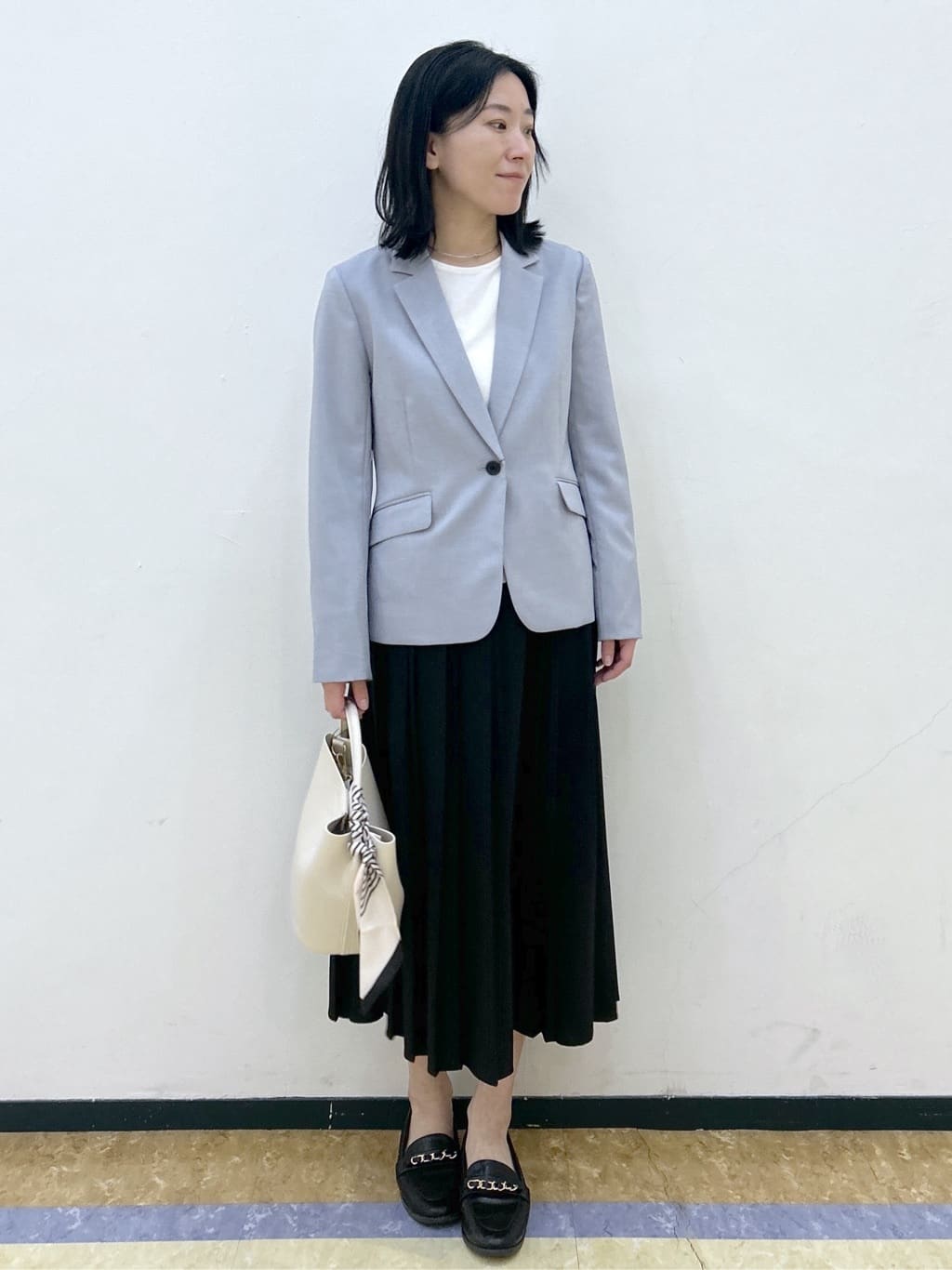 su.さんの「index｜ストレッチテーラードジャケット／セットアップ対応【洗濯機OK】」を使ったコーディネート