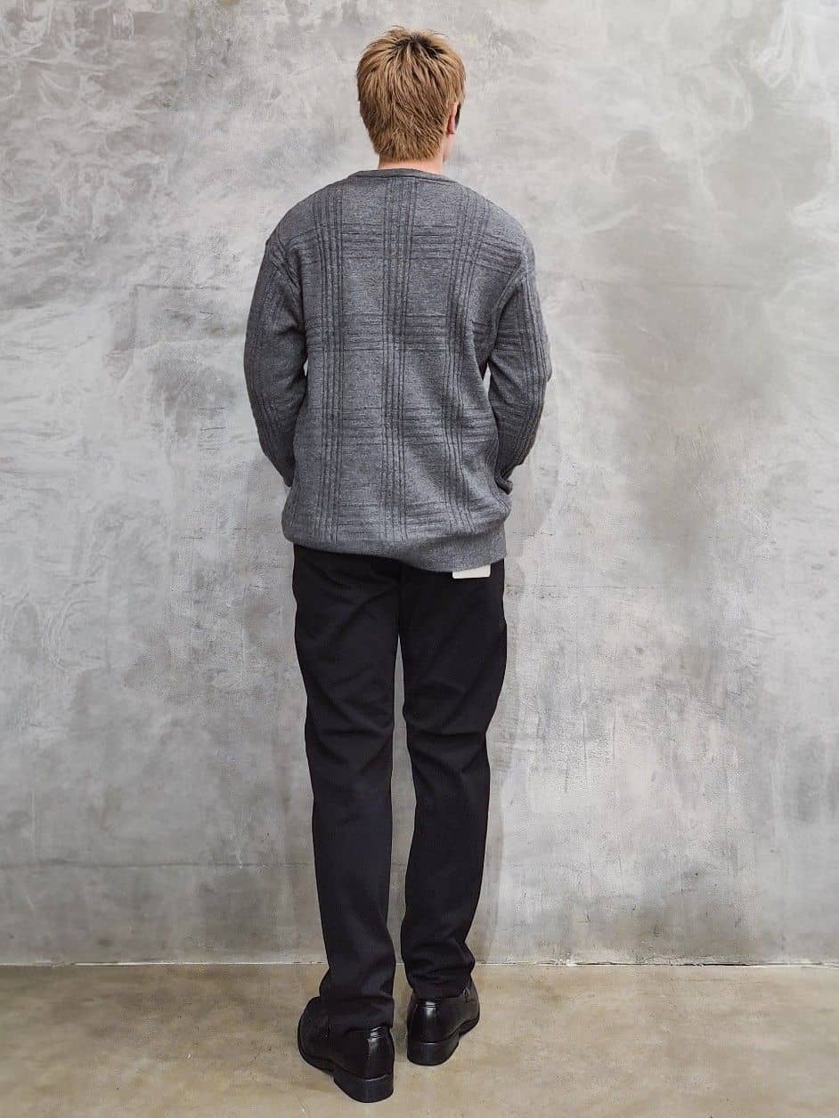 daiさんの「THE SHOP TK｜【優しい肌触り】カシミヤタッチ チェックニット　洗濯機OK」を使ったコーディネート