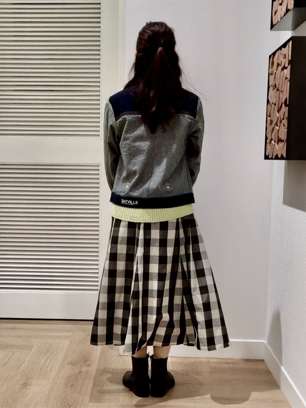 maruさんの「Dessin｜【ユニセックス/2WAY】リバーシブルデニムジャケット」を使ったコーディネート