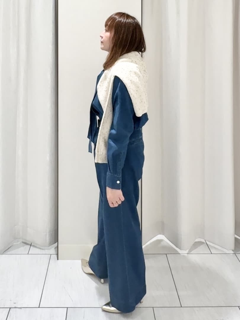 ʏᴜᴋɪᴋᴏさんの「UNTITLED｜◆【洗える/すっきり丈】ラメノット ニットカーディガン」を使ったコーディネート