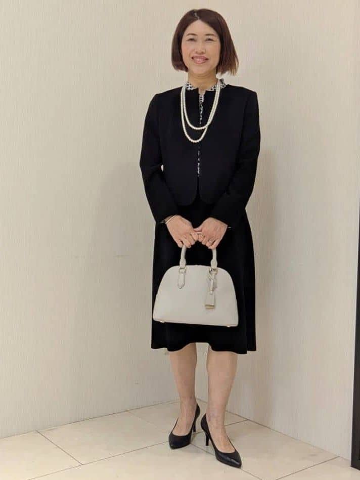 u-macoさんの「UNTITLED｜【アレンジ自在】ロングパール調ネックレス」を使ったコーディネート