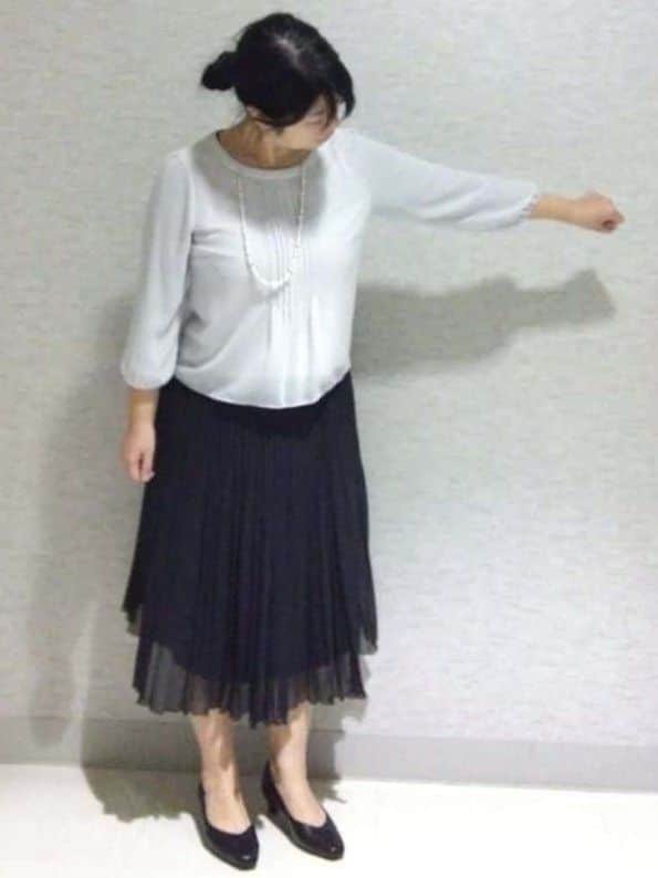 sakoさんの「Reflect｜【SS-4Lサイズ／フォーマル／セットアップ可】ツイードジャケット」を使ったコーディネート