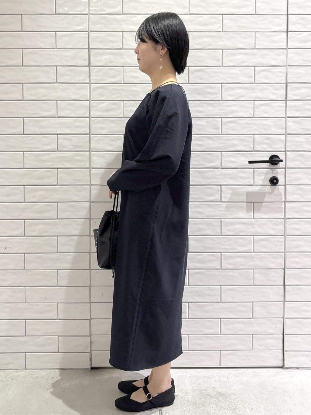 ayumiさんの「OPAQUE.CLIP｜タックデザインAラインワンピース【洗濯機OK】」を使ったコーディネート