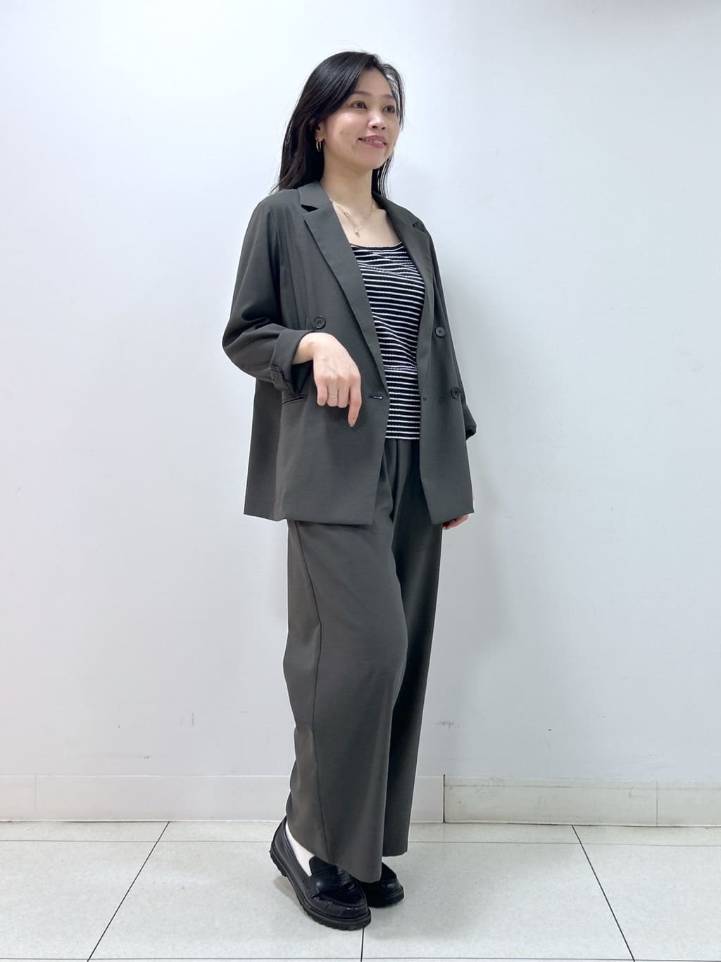 Kaiさんの「Dessin｜【セットアップ可/洗える】ダブルストレッチジャケット」を使ったコーディネート