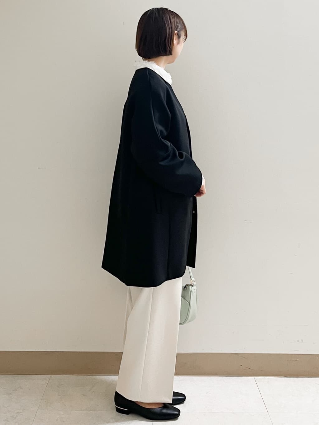 あかねさんの「OPAQUE.CLIP｜フォルムスリーブミドルコート【洗濯機OK】」を使ったコーディネート