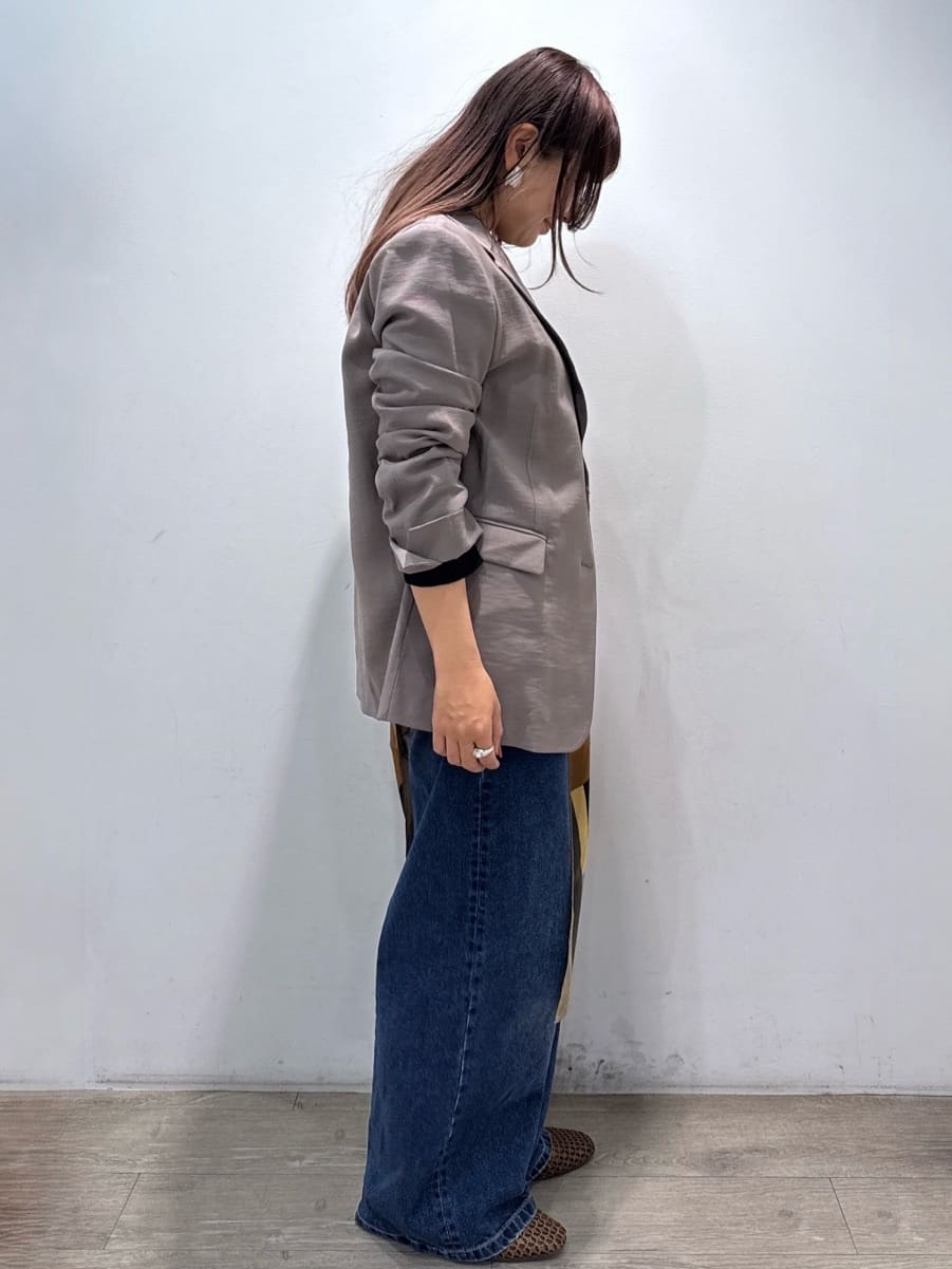 chikoさんの「OPAQUE.CLIP｜シングルテーラードジャケット【洗える／裏地なし】」を使ったコーディネート