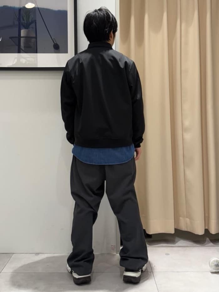 はさんの「THE SHOP TK｜FLEX LINE ストレッチリブブルゾン　ストレッチ/防シワ/マシンウォッシャブル/セットアップ可」を使ったコーディネート