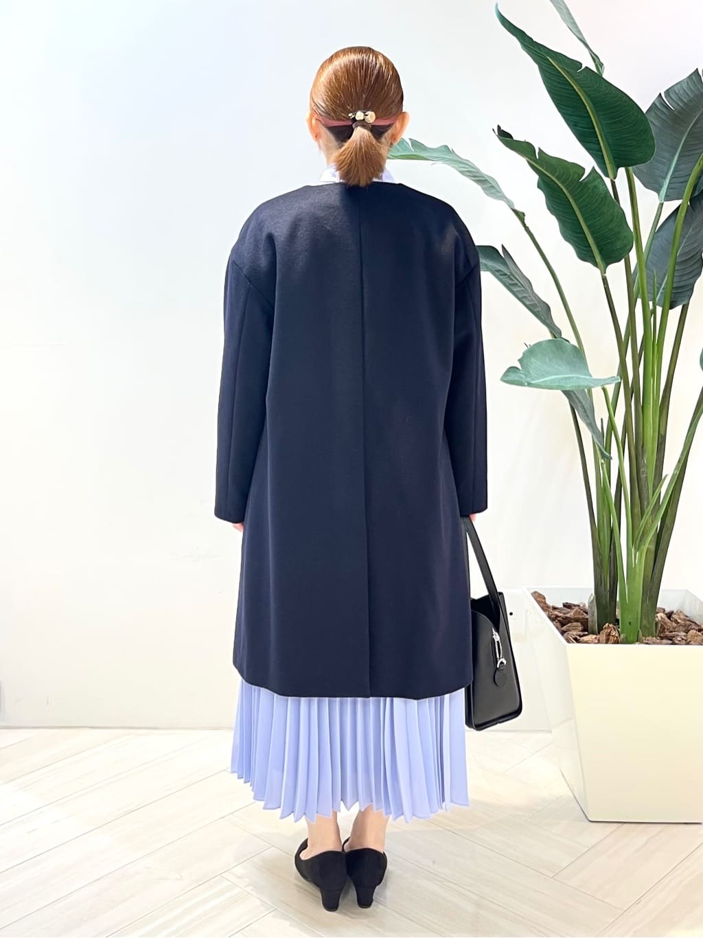 Tomoさんの「UNTITLED｜◆【フォーマル/洗える】ボウタイ プリーツワンピース」を使ったコーディネート