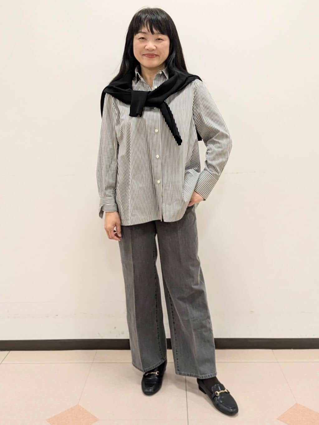 ともさんの「UNTITLED｜【洗える】ミラノリブニット」を使ったコーディネート