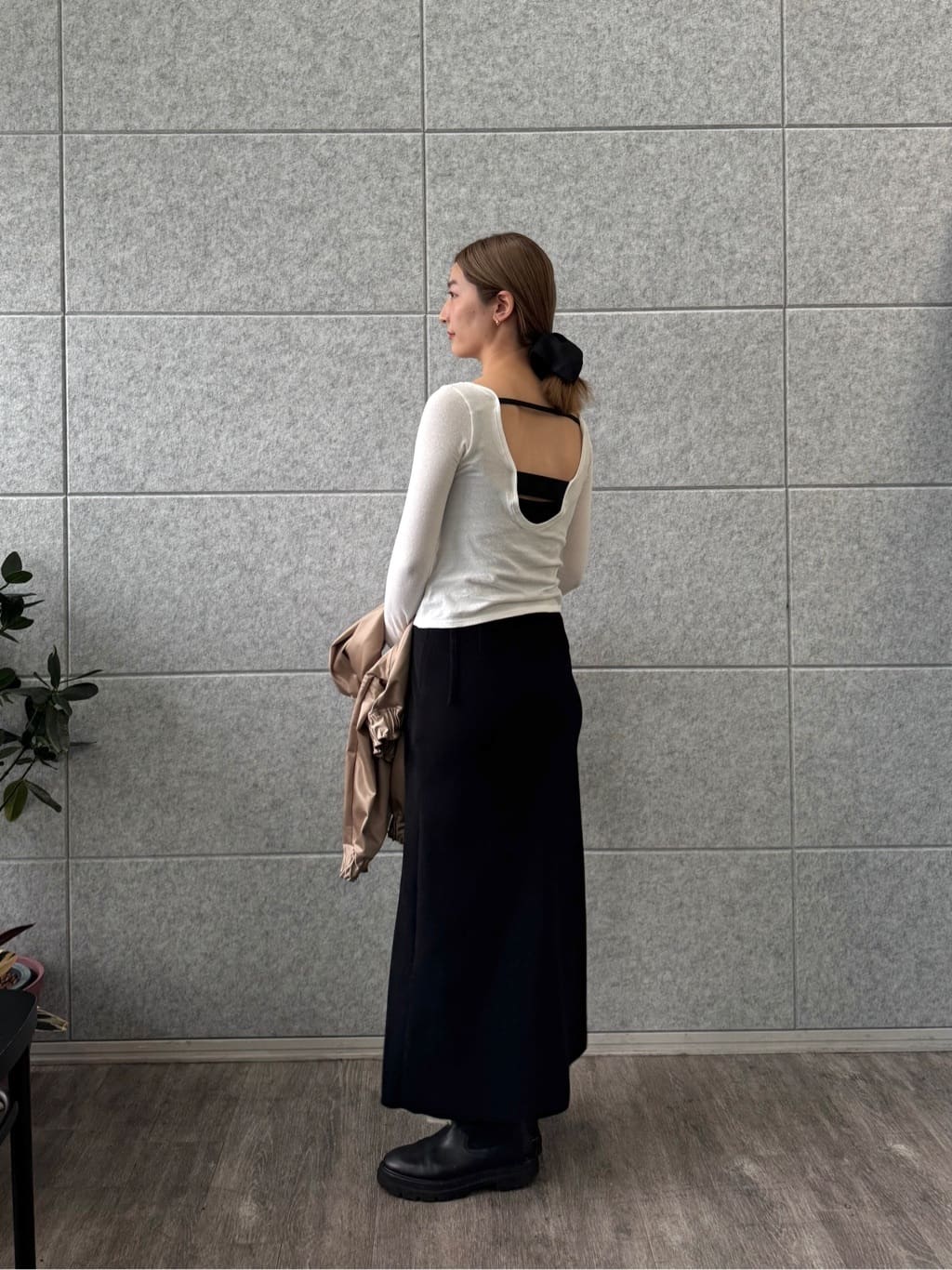 uchi__yamaさんの「CODE A｜【ReRe】easy－fit long skirt」を使ったコーディネート