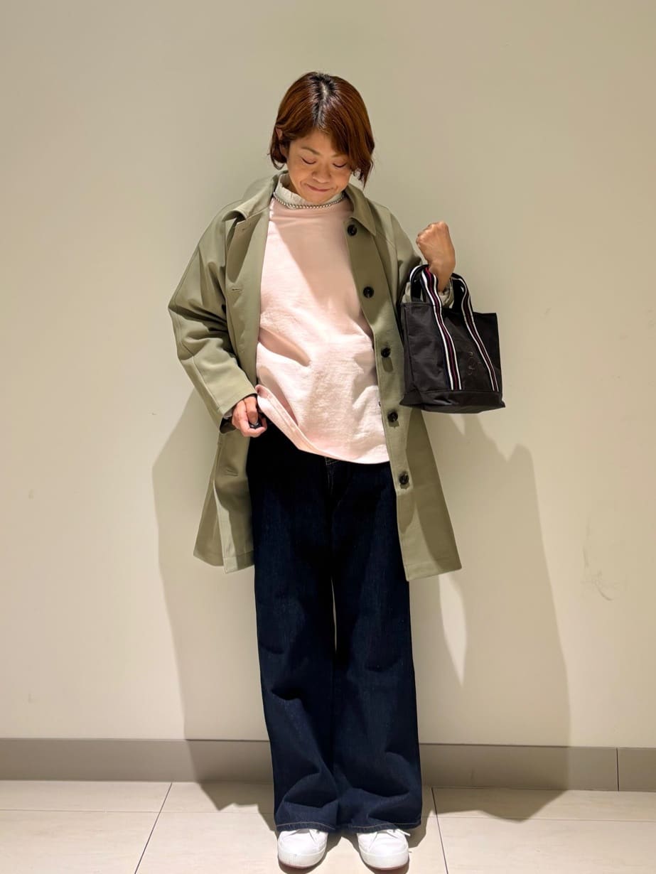 Haruさんの「Dessin｜【花粉ガード/撥水加工/洗える】ステンカラースプリングコート」を使ったコーディネート