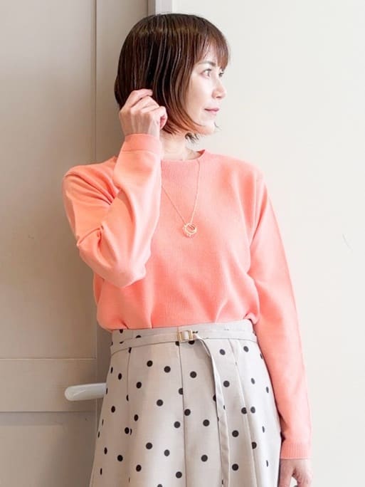 yamakoさんの「grove｜高評価！【洗濯機OK】ベーシックニット【毛玉軽減】」を使ったコーディネート