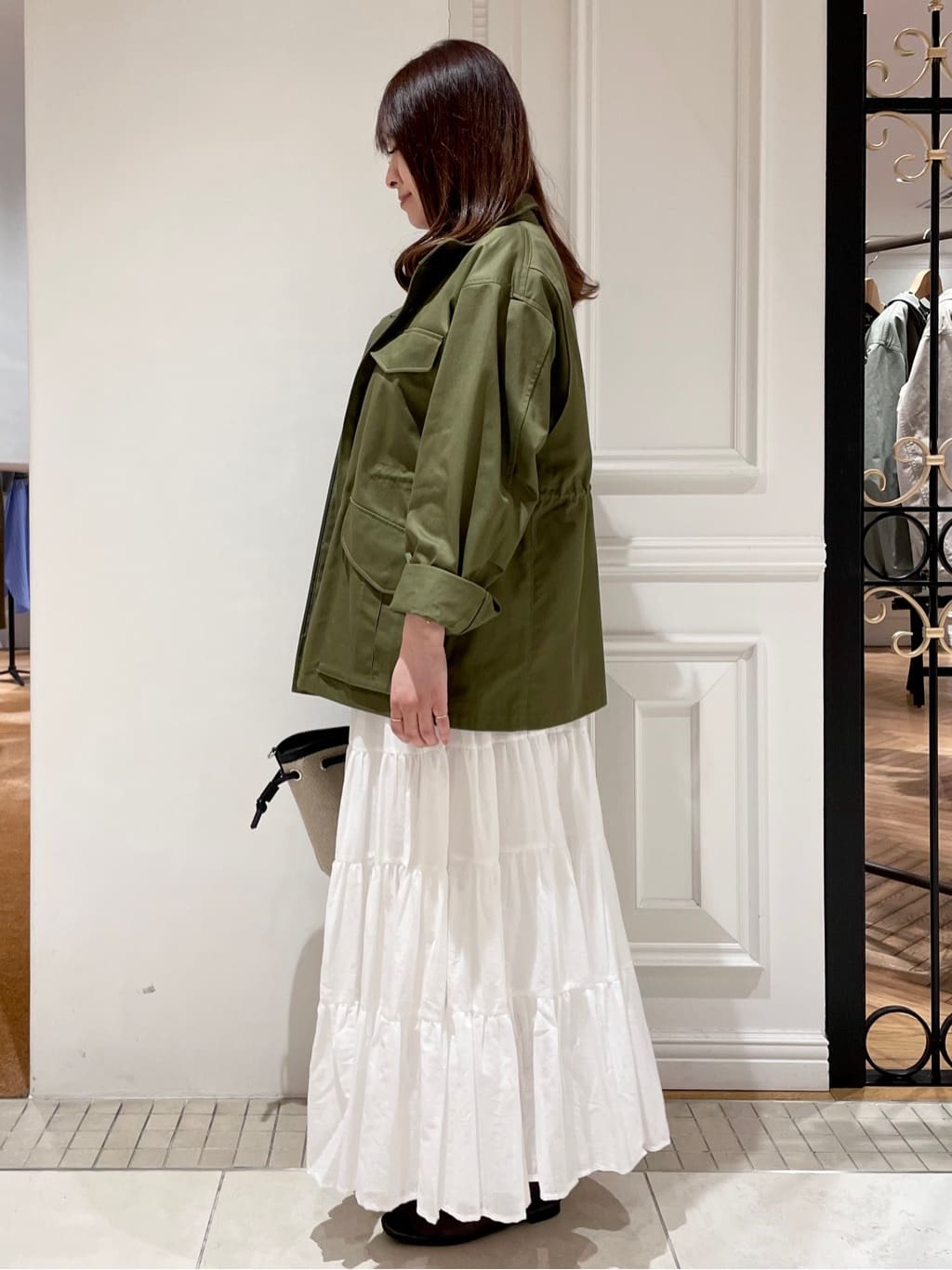 minowaさんの「DRESSTERIOR｜【ウォッシャブル】コンパクトコットンミリタリーブルゾン」を使ったコーディネート
