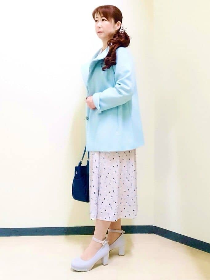 花さんの「Reflect｜【セレモニー／通勤／おでかけに◎】フラワープリントボウタイワンピース」を使ったコーディネート