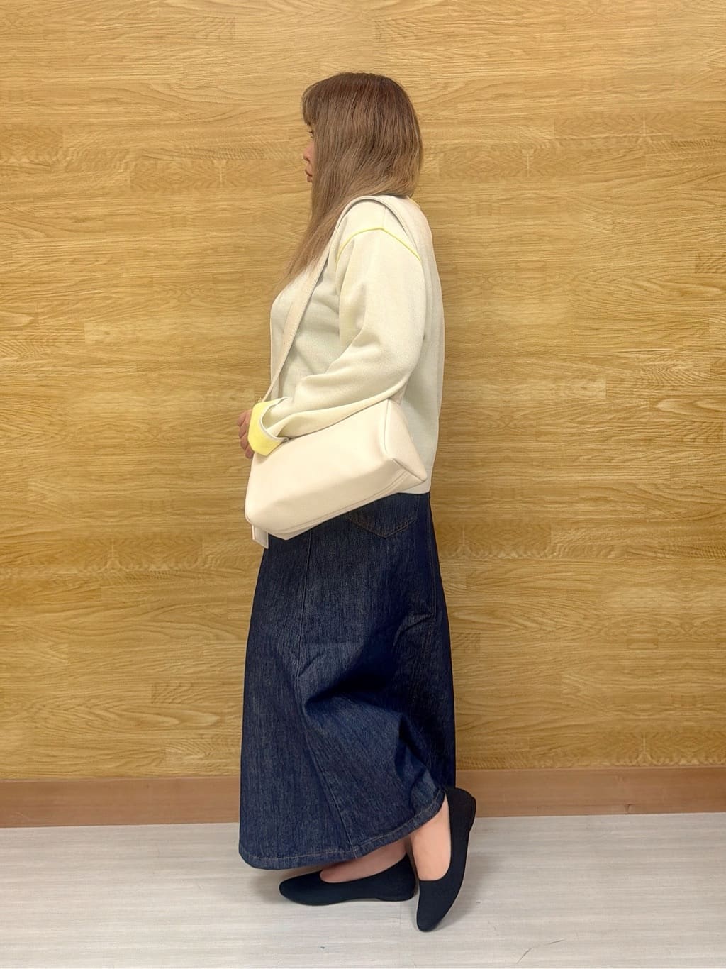 ぁむさんの「SHOO･LA･RUE｜ダブルフェイス配色ニット」を使ったコーディネート
