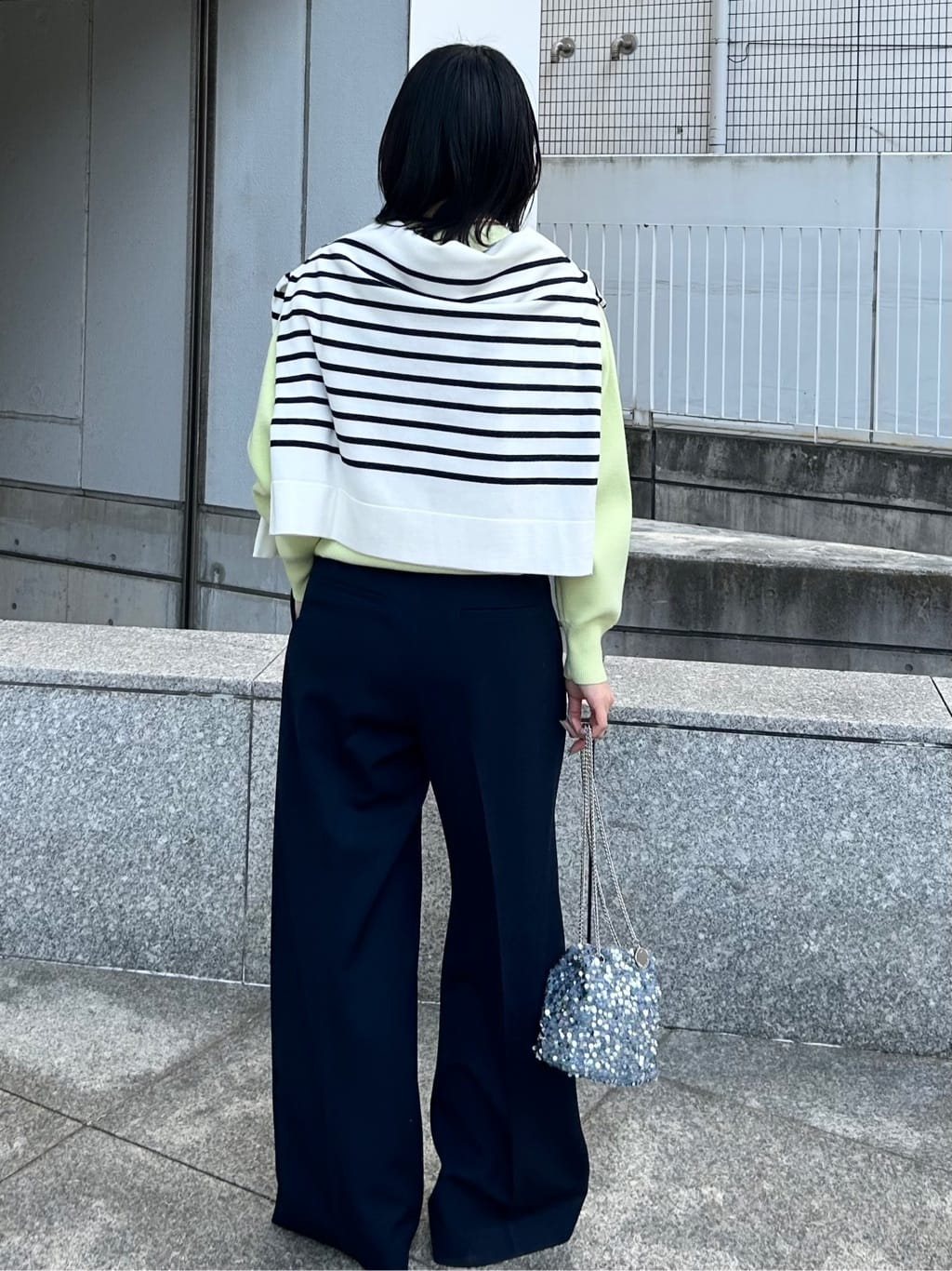 RINAさんの「OPAQUE.CLIP｜スウェットライクニット【洗濯機OK】」を使ったコーディネート