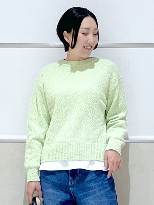 eriko さんの「Dessin｜【体型カバー/レイヤード/洗える】ジョーゼットプルオーバーブラウス」を使ったコーディネート