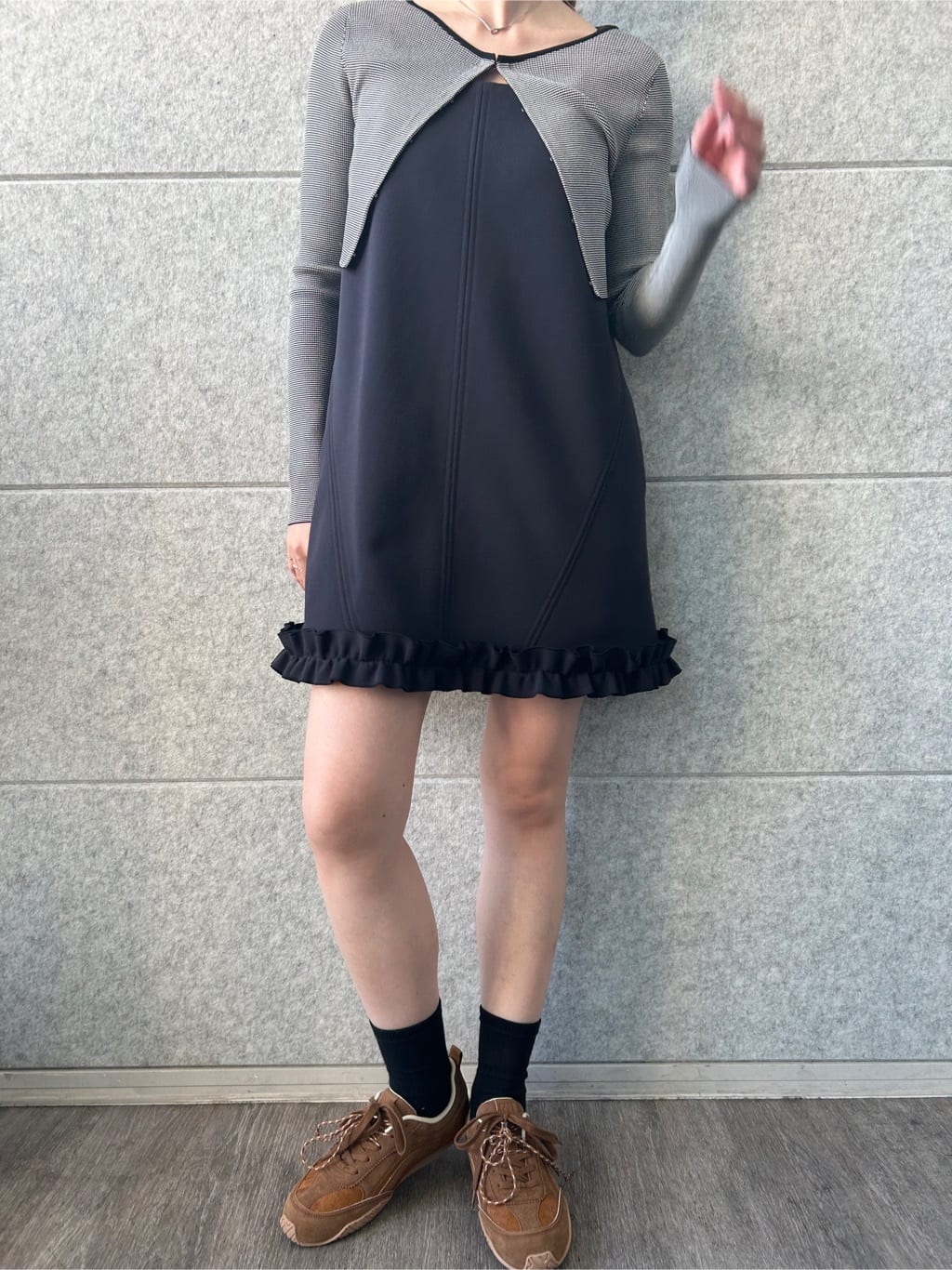 honoka Aさんの「CODE A｜【Re】stretch hook cardigan」を使ったコーディネート