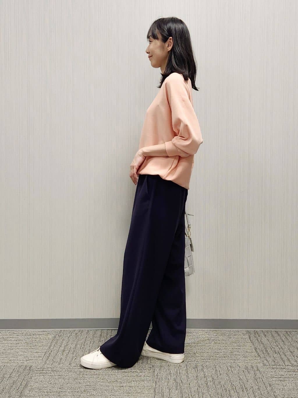 naraさんの「Dessin｜【洗える】後ろボタンニットプルオーバー七分袖」を使ったコーディネート