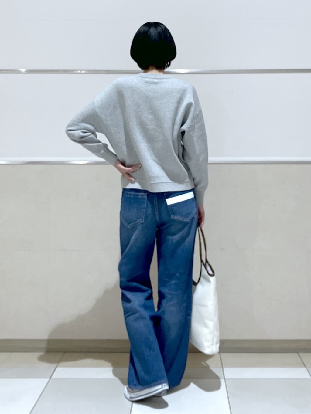eriko さんの「Dessin｜【花粉ガード/撥水加工/洗える】クルーネックスプリングコート」を使ったコーディネート